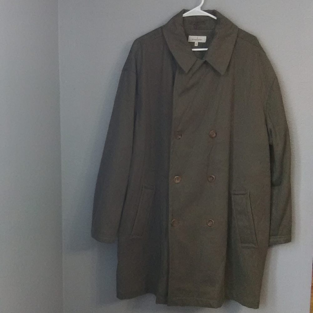 Ermenegildo Zegna Brown Double-Breasted Coat